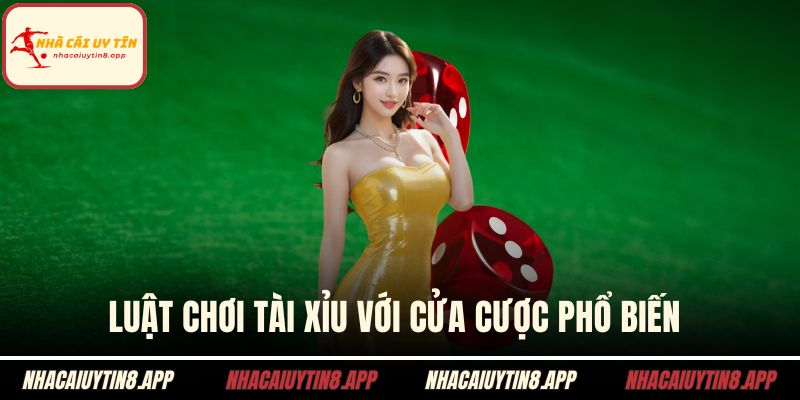 Luật chơi tài xỉu với cửa cược phổ biến 